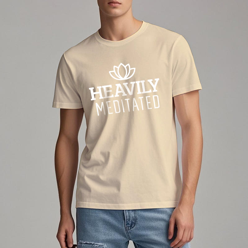 Olivenorma T-Shirt mit Lotusmotiv