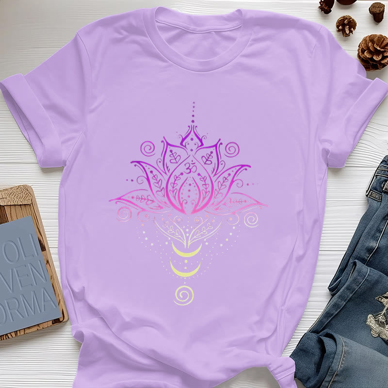 Olivenorma OM Lotusblumen-T-Shirt