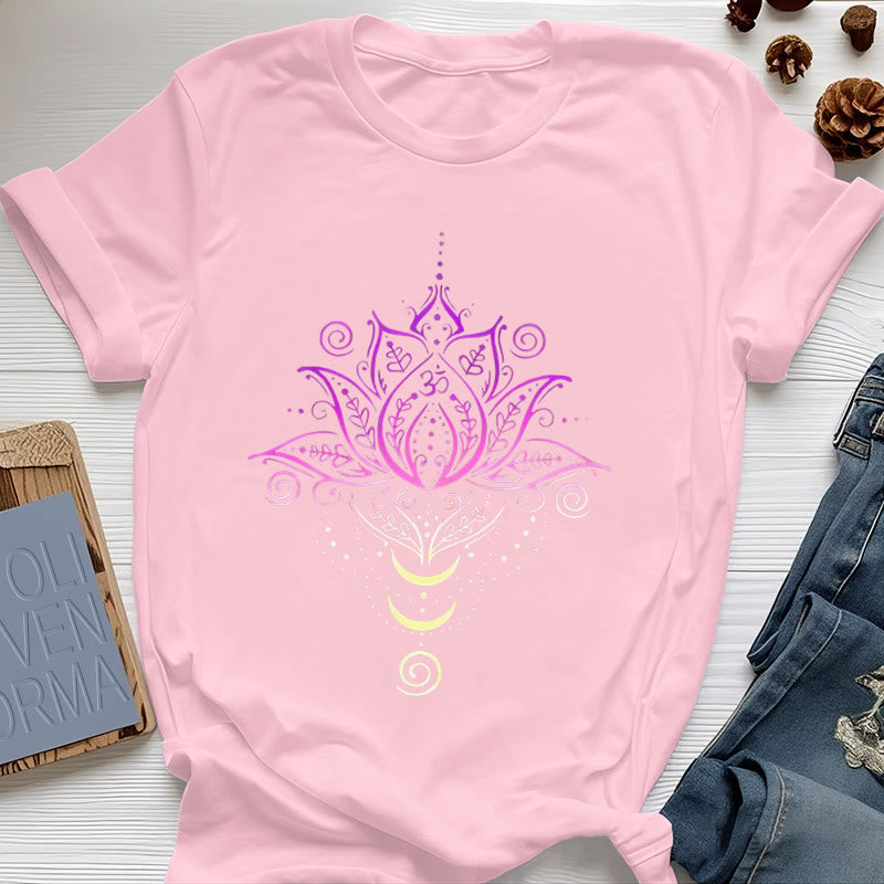 Olivenorma OM Lotusblumen-T-Shirt