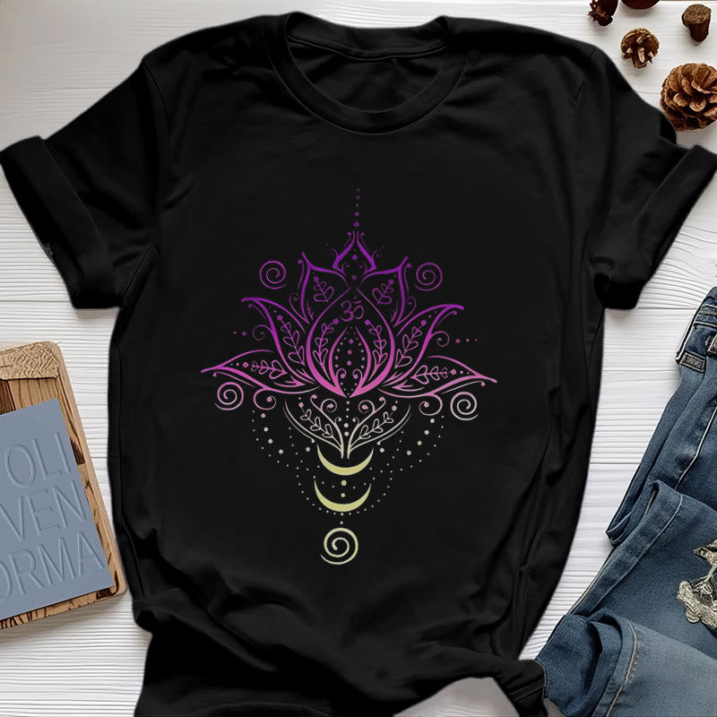 Olivenorma OM Lotusblumen-T-Shirt