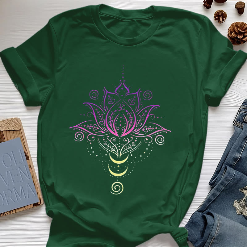 Olivenorma OM Lotusblumen-T-Shirt