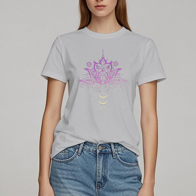 Olivenorma OM Lotusblumen-T-Shirt