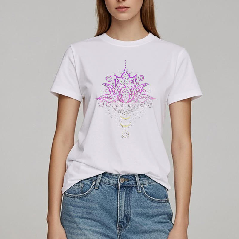 Olivenorma OM Lotusblumen-T-Shirt