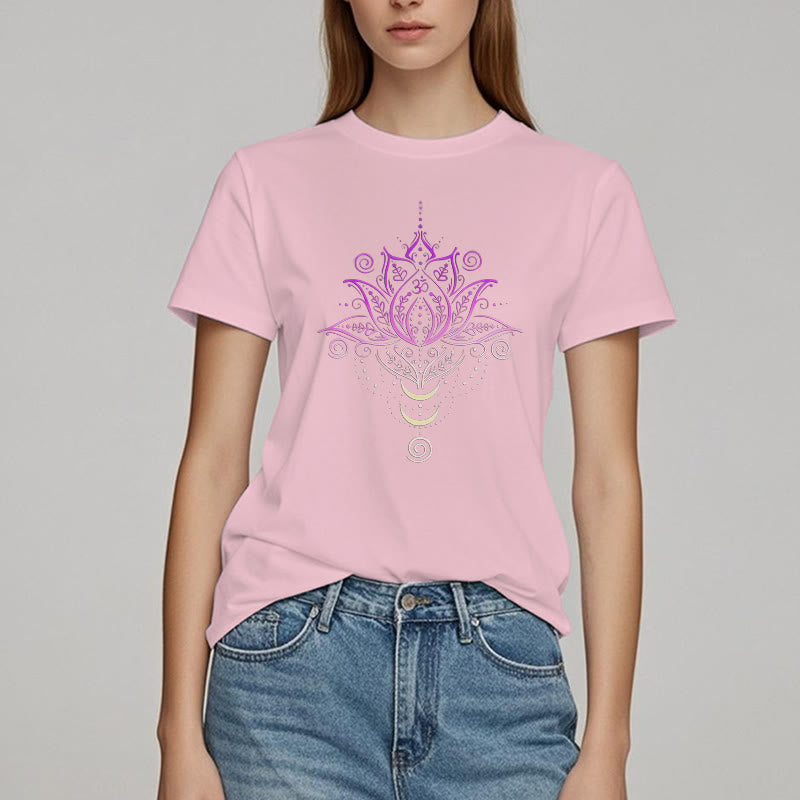 Olivenorma OM Lotusblumen-T-Shirt