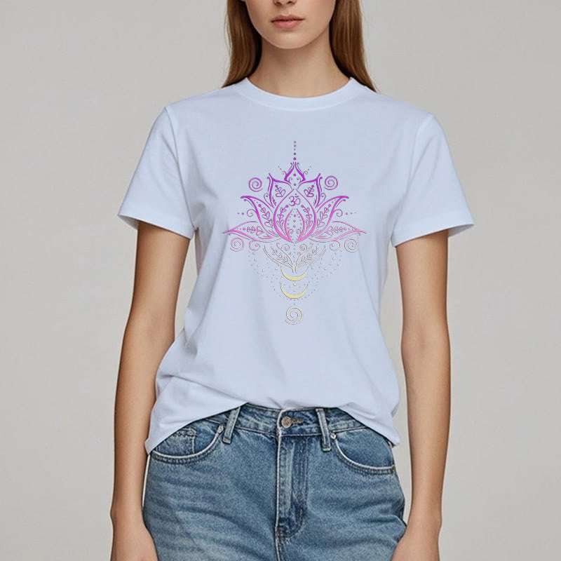 Olivenorma OM Lotusblumen-T-Shirt