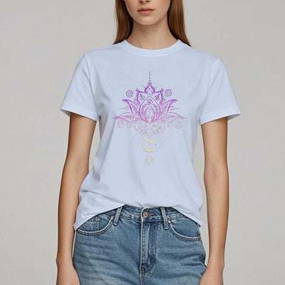 Olivenorma OM Lotusblumen-T-Shirt