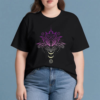 Olivenorma OM Lotusblumen-T-Shirt