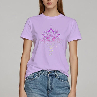 Olivenorma OM Lotusblumen-T-Shirt