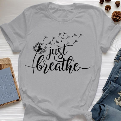 Olivenorma Just Breathe Löwenzahn T-Shirt
