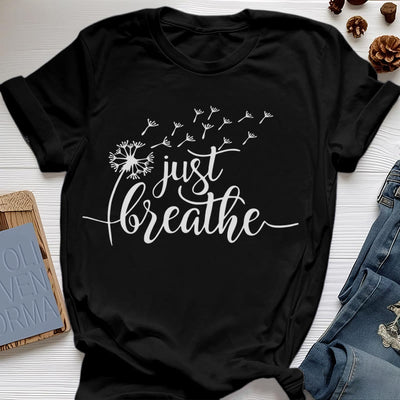 Olivenorma Just Breathe Löwenzahn T-Shirt