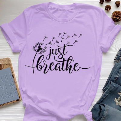 Olivenorma Just Breathe Löwenzahn T-Shirt