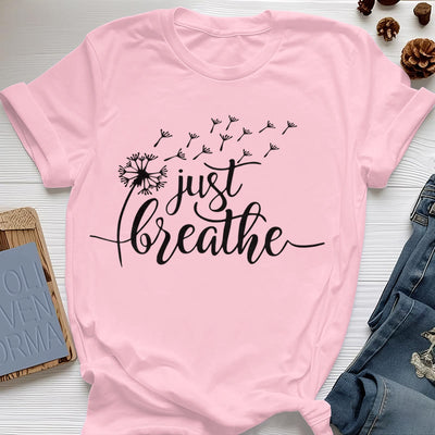 Olivenorma Just Breathe Löwenzahn T-Shirt