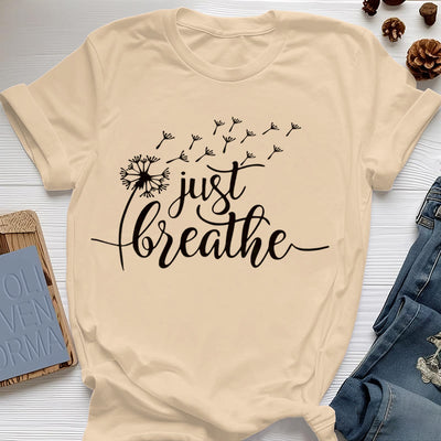 Olivenorma Just Breathe Löwenzahn T-Shirt