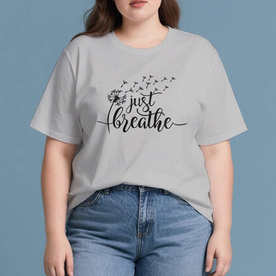 Olivenorma Just Breathe Löwenzahn T-Shirt