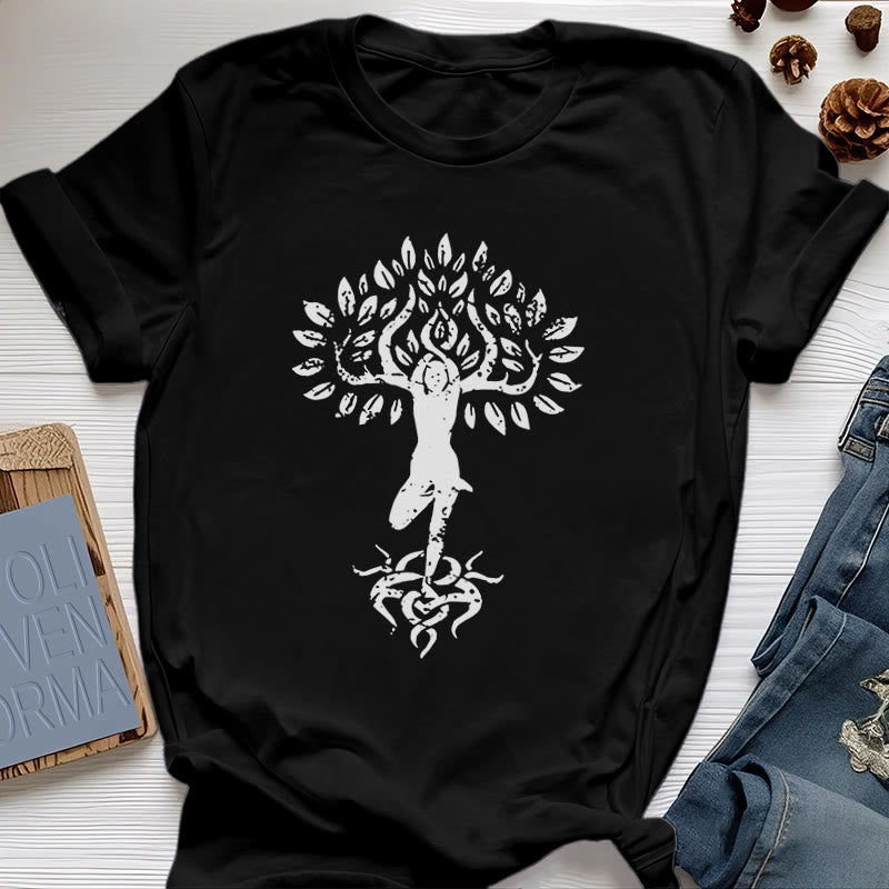 Olivenorma Blume Zen Baum T-Shirt