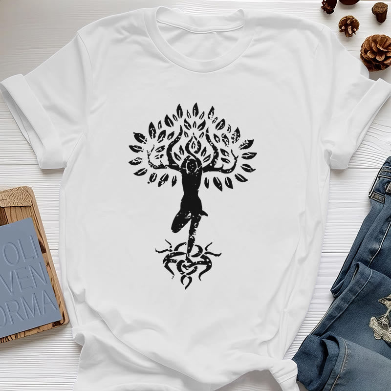 Olivenorma Blume Zen Baum T-Shirt