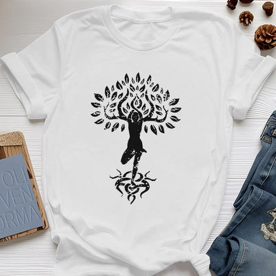 Olivenorma Blume Zen Baum T-Shirt