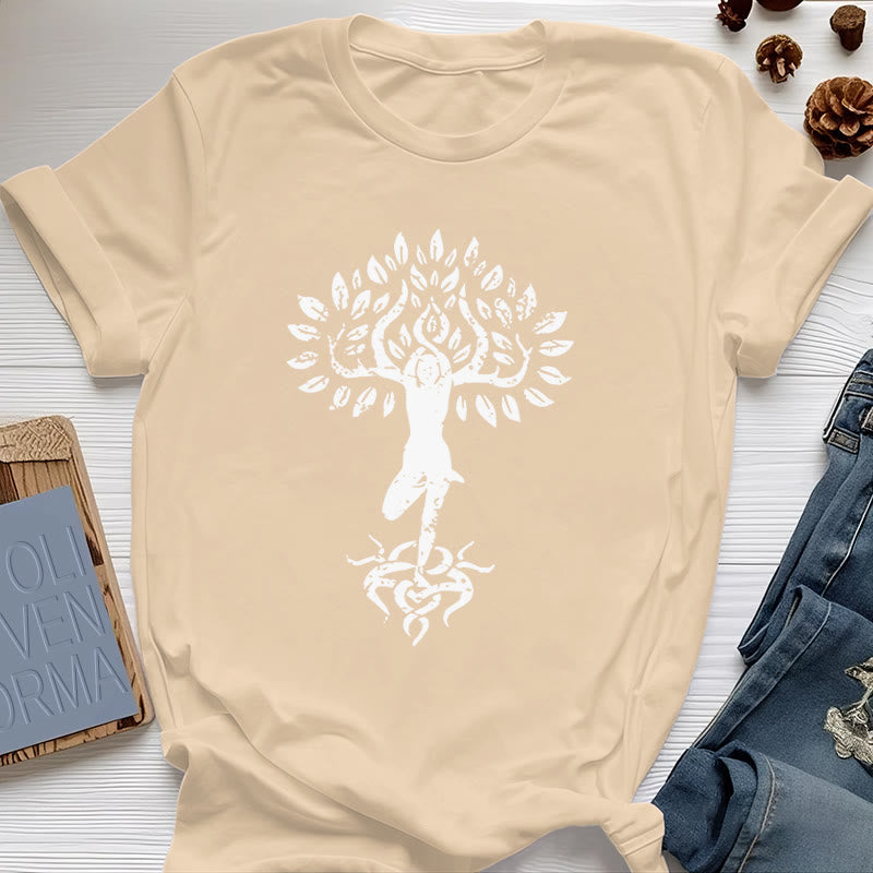 Olivenorma Blume Zen Baum T-Shirt