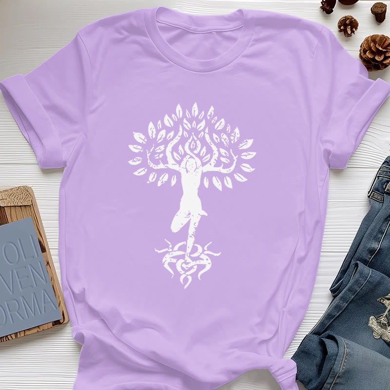 Olivenorma Blume Zen Baum T-Shirt