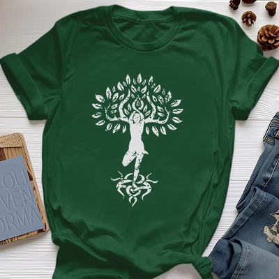 Olivenorma Blume Zen Baum T-Shirt