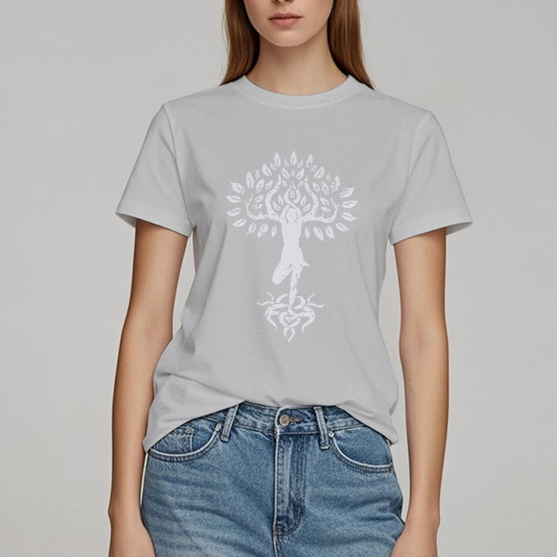 Olivenorma Blume Zen Baum T-Shirt