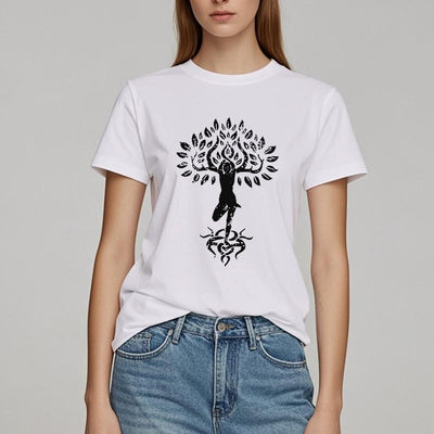 Olivenorma Blume Zen Baum T-Shirt