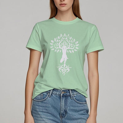 Olivenorma Blume Zen Baum T-Shirt