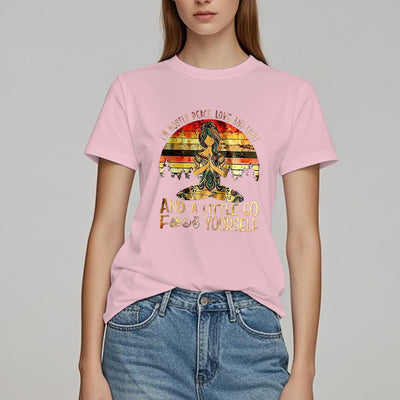 Olivenorma T-Shirt mit Aufschrift „Mostly Peace“