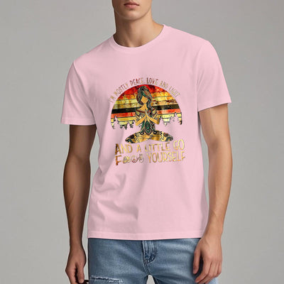 Olivenorma T-Shirt mit Aufschrift „Mostly Peace“