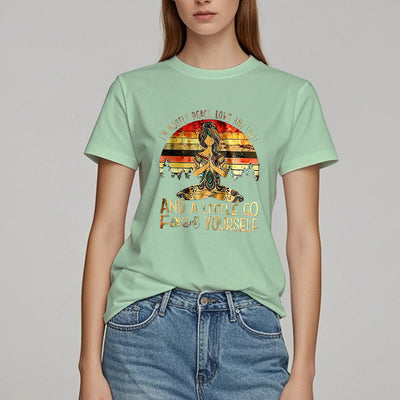 Olivenorma T-Shirt mit Aufschrift „Mostly Peace“