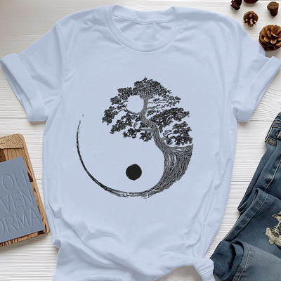 Olivenorma Yin Yang Bonsai Baum T-Shirt