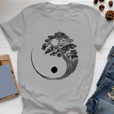 Olivenorma Yin Yang Bonsai Baum T-Shirt