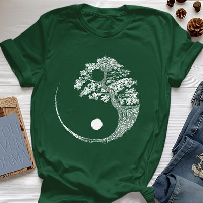 Olivenorma Yin Yang Bonsai Baum T-Shirt