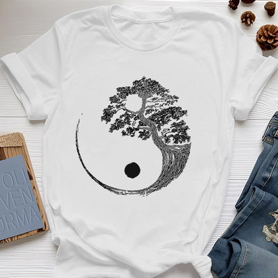 Olivenorma Yin Yang Bonsai Baum T-Shirt