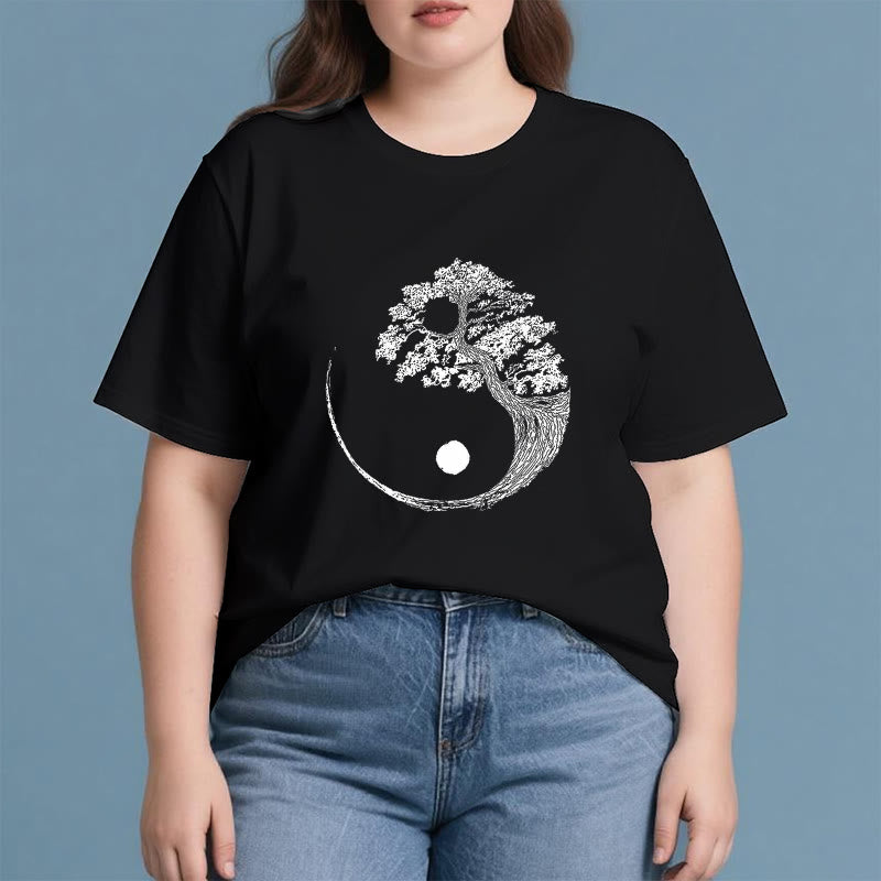 Olivenorma Yin Yang Bonsai Baum T-Shirt