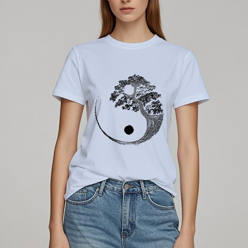Olivenorma Yin Yang Bonsai Baum T-Shirt