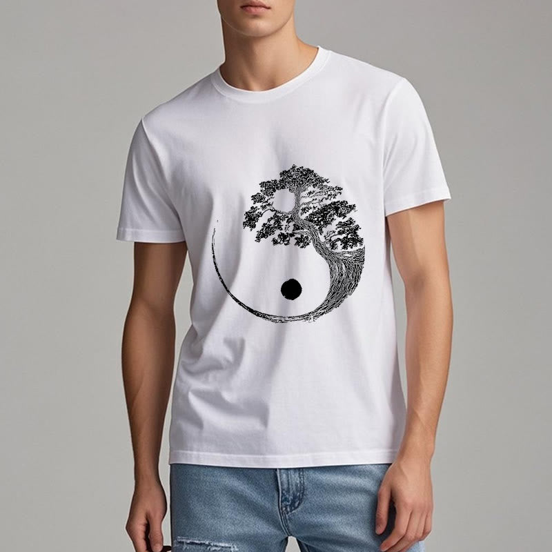 Olivenorma Yin Yang Bonsai Baum T-Shirt