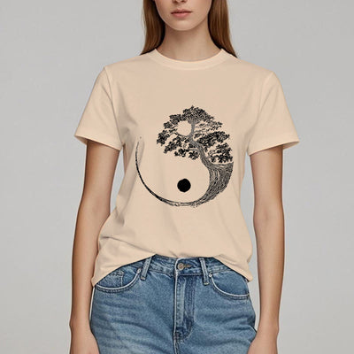 Olivenorma Yin Yang Bonsai Baum T-Shirt
