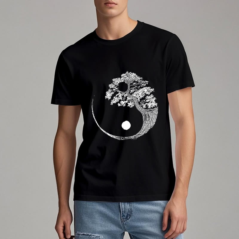 Olivenorma Yin Yang Bonsai Baum T-Shirt