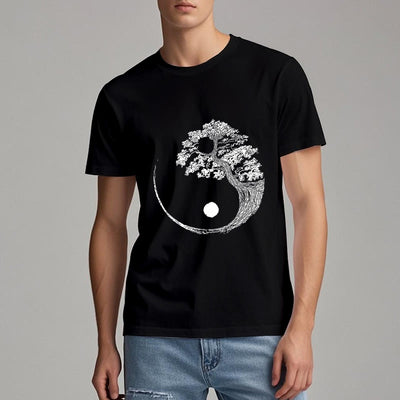 Olivenorma Yin Yang Bonsai Baum T-Shirt