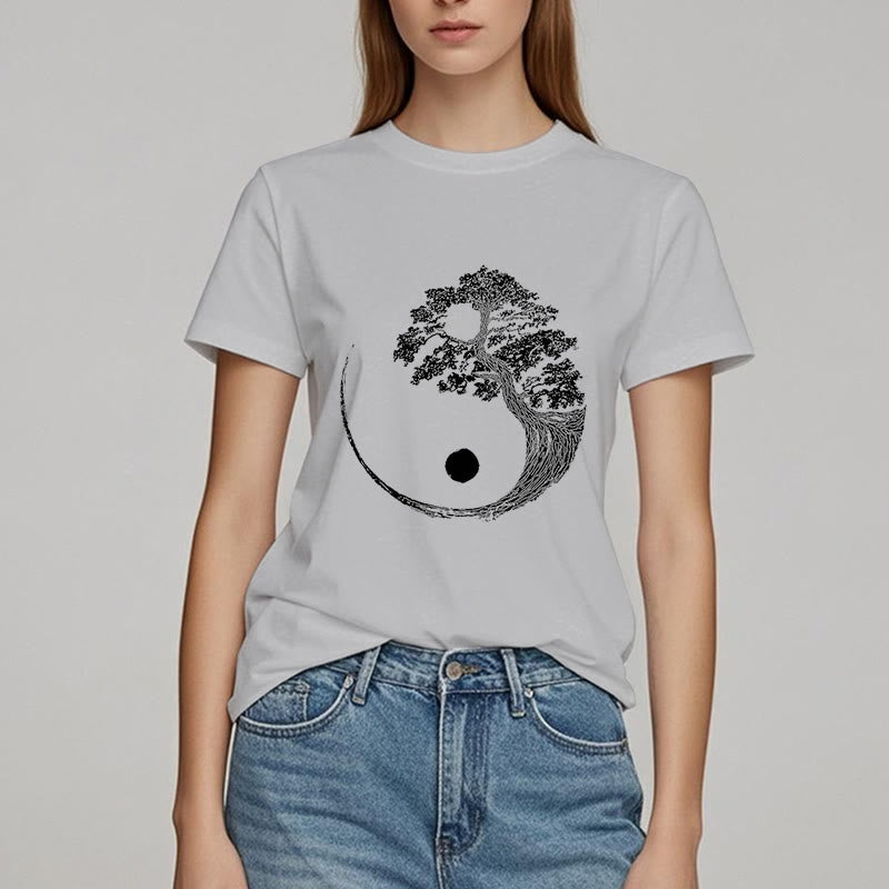 Olivenorma Yin Yang Bonsai Baum T-Shirt