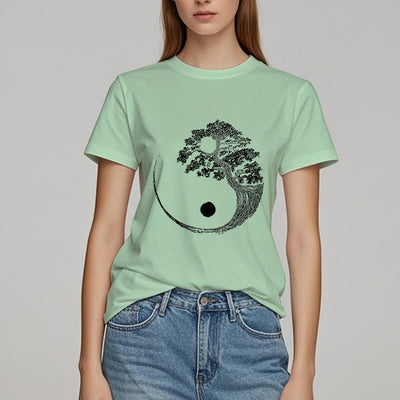 Olivenorma Yin Yang Bonsai Baum T-Shirt