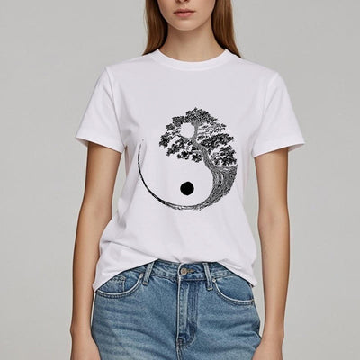 Olivenorma Yin Yang Bonsai Baum T-Shirt