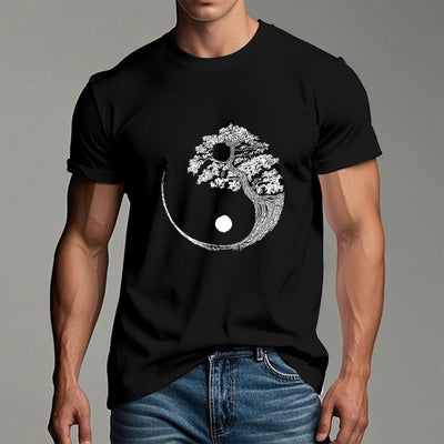 Olivenorma Yin Yang Bonsai Baum T-Shirt