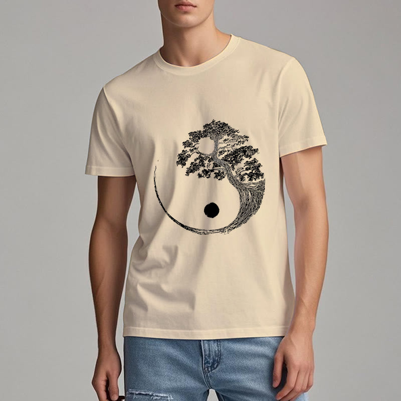 Olivenorma Yin Yang Bonsai Baum T-Shirt