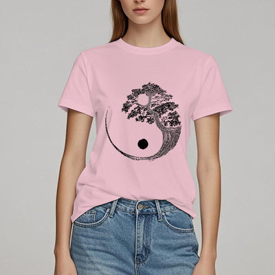 Olivenorma Yin Yang Bonsai Baum T-Shirt