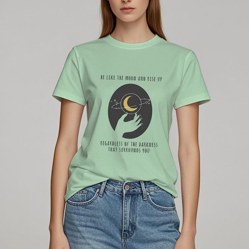Olivenorma – T-Shirt „Sei wie der Mond“