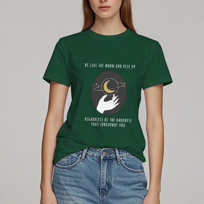 Olivenorma – T-Shirt „Sei wie der Mond“