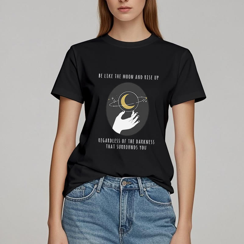 Olivenorma – T-Shirt „Sei wie der Mond“