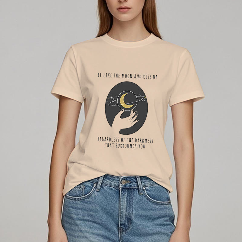 Olivenorma – T-Shirt „Sei wie der Mond“